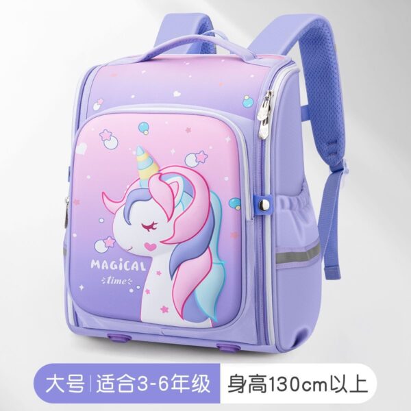 New Girl School Bags Child Pink Unicorn Printing Backpacks Kindergarten Student Cute Girls Children's Schoolbag Waterproof Kid